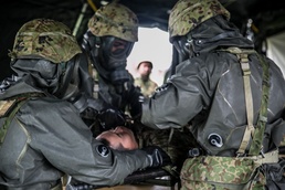 Marines, JGSDF rapidly respond to simulated contaminations