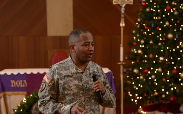 Lt. Gen. Robert S. Ferrell all-hands meeting