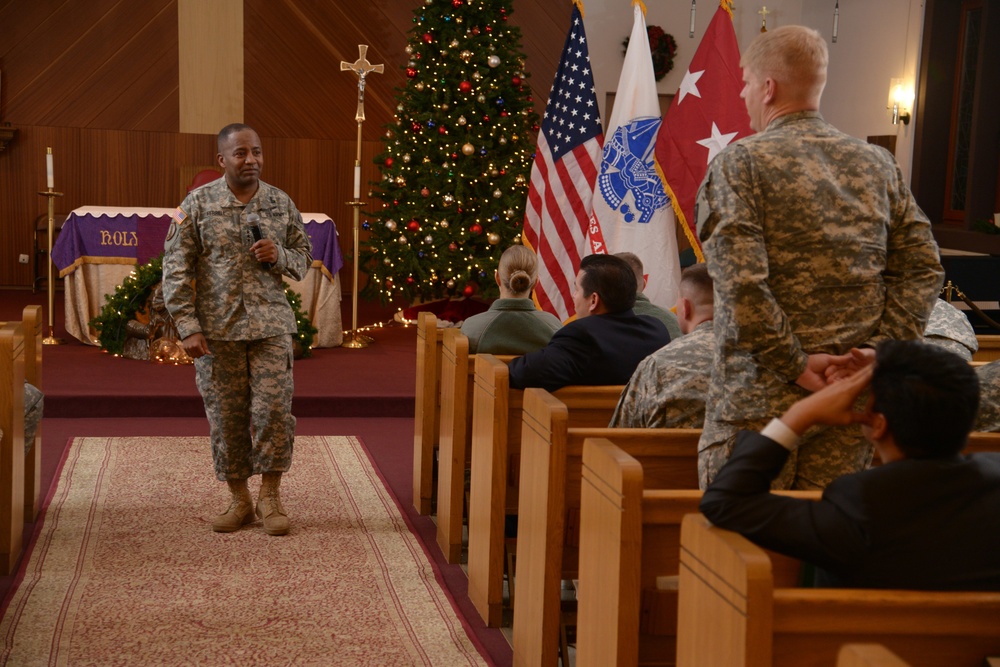 Lt. Gen. Robert S. Ferrell all-hands meeting