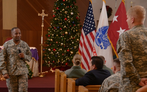 Lt. Gen. Robert S. Ferrell all-hands meeting