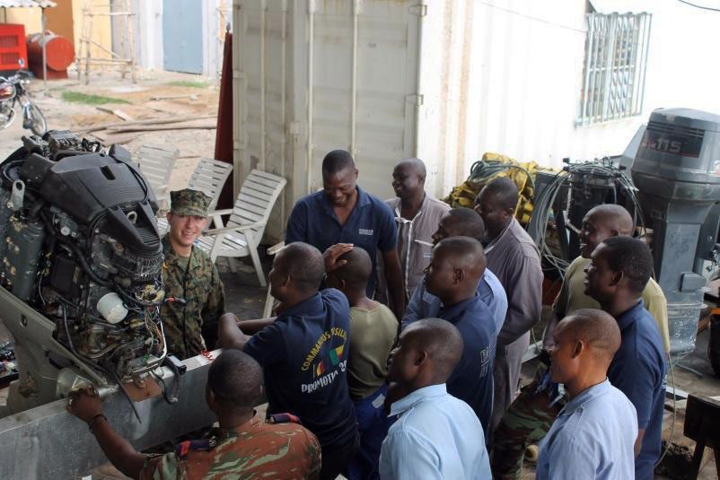 US Forces, Beninese Navy collaborate on Small Boat Maintenance