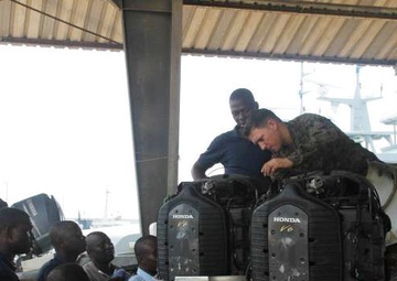 US Forces, Beninese Navy collaborate on Small Boat Maintenance