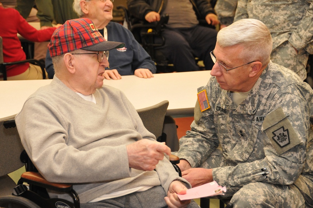 Pennsylvania adjutant general visits Veterans Center