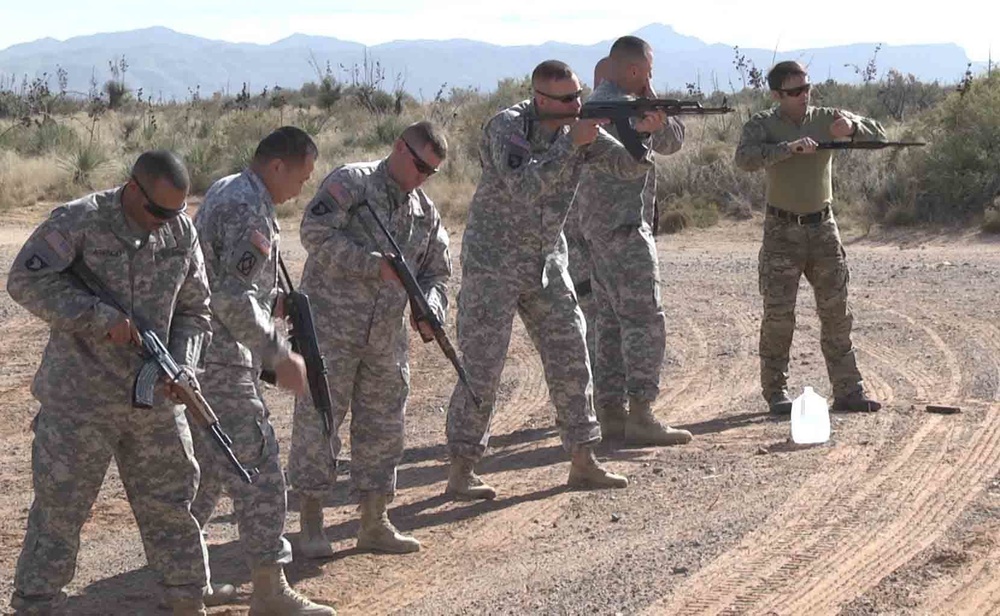 4th Brigade Combat Team, 1st Armored Division, leaders train with AK-47s