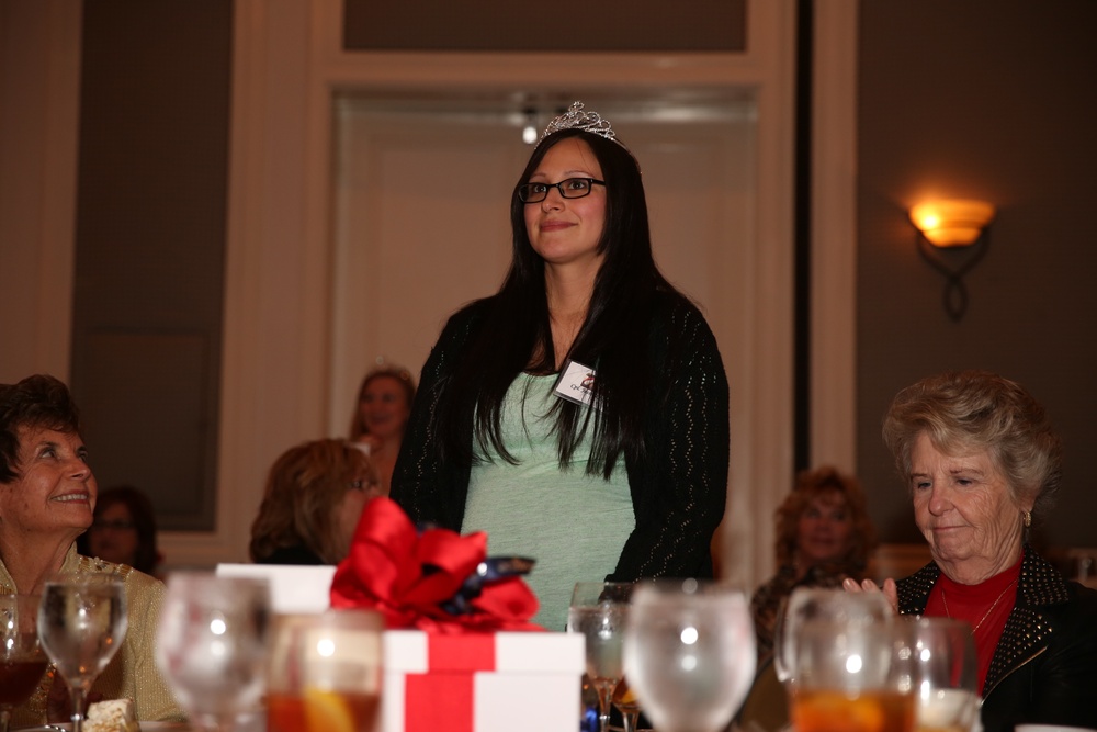 Combat Center mothers attend Christmas Baby Shower