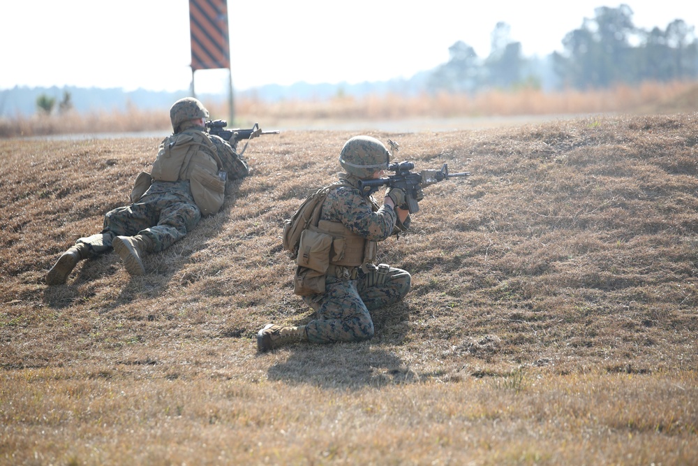 Integrated Task Force infantry Marines execute first collective skills exercise