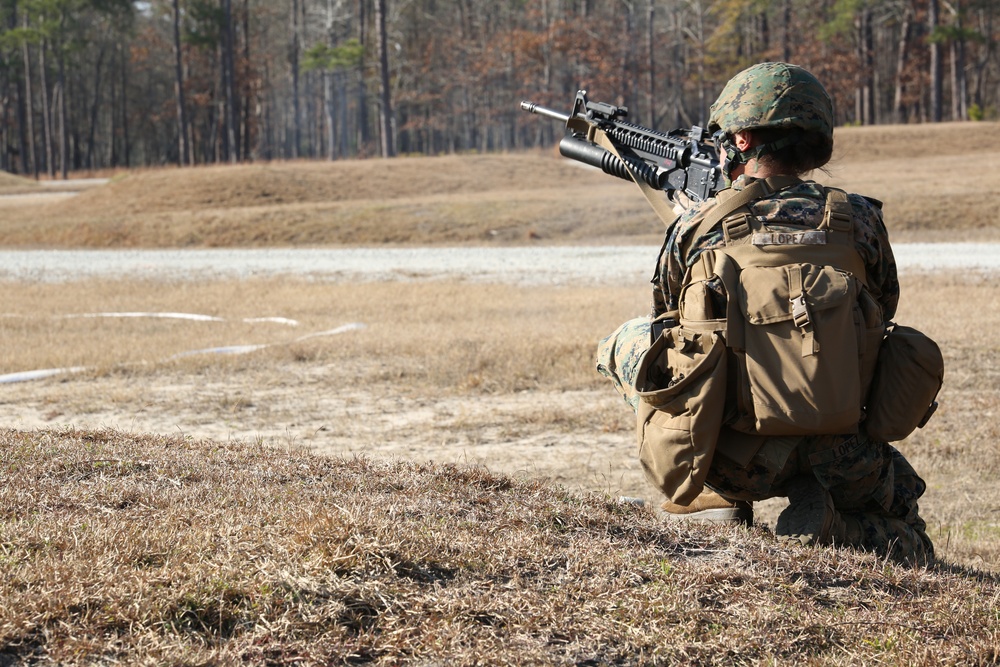 Integrated Task Force infantry Marines execute first collective skills exercise