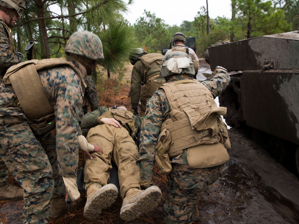 2nd Tank Battalion takes on CBRN environment, casualty simulations