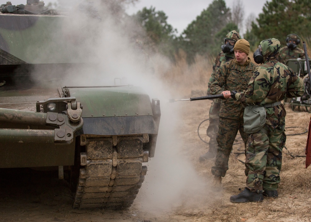 2nd Tank Battalion takes on CBRN environment, casualty simulations