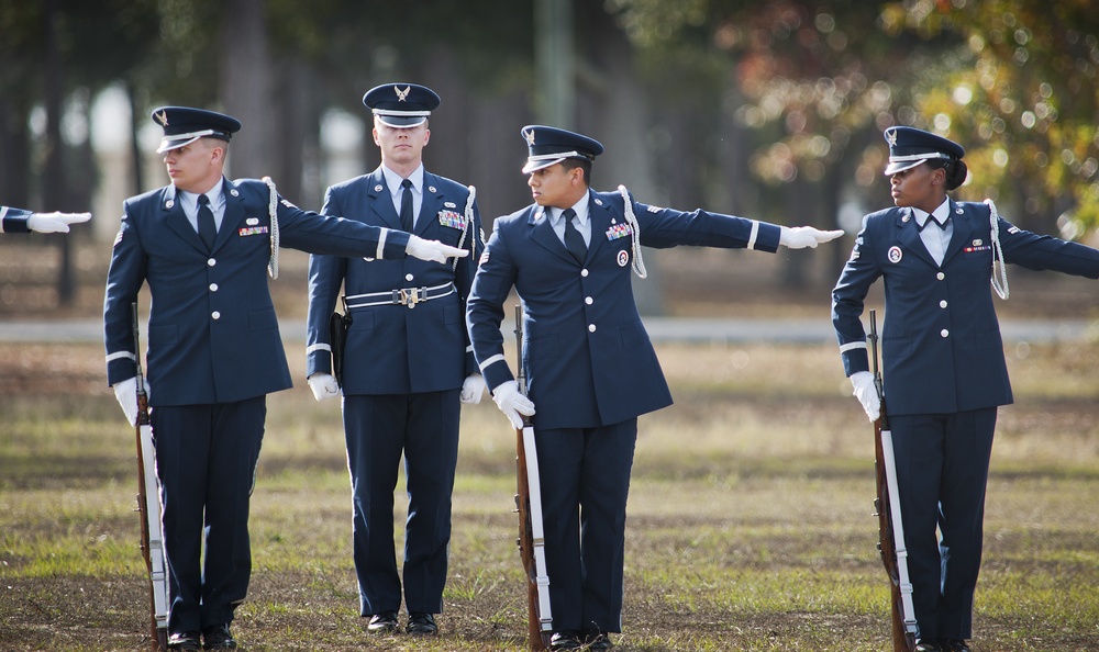 Honor Guard graduates new members at new location