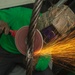USS Carl Vinson arresting gear wire maintenance