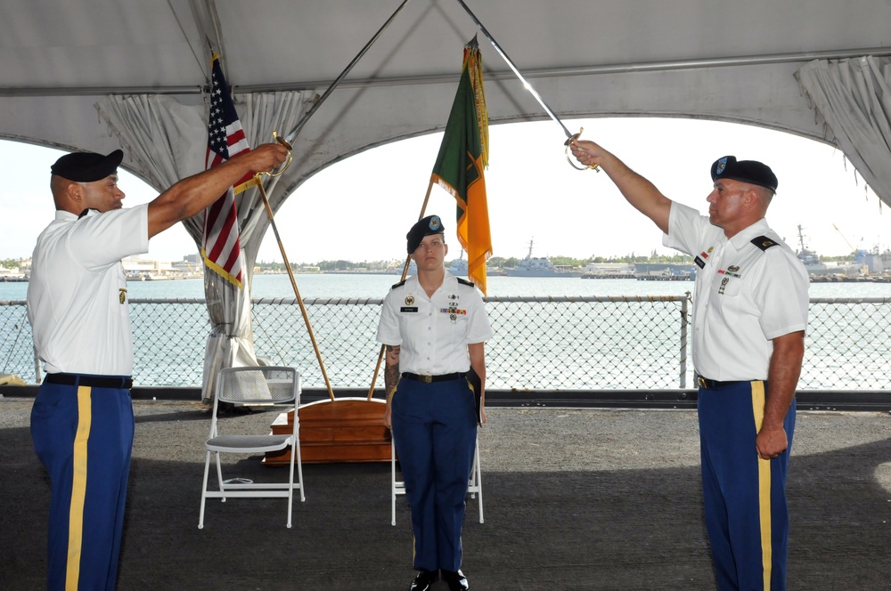 8th MPs induct NCOs, honor history aboard the USS Missouri Memorial