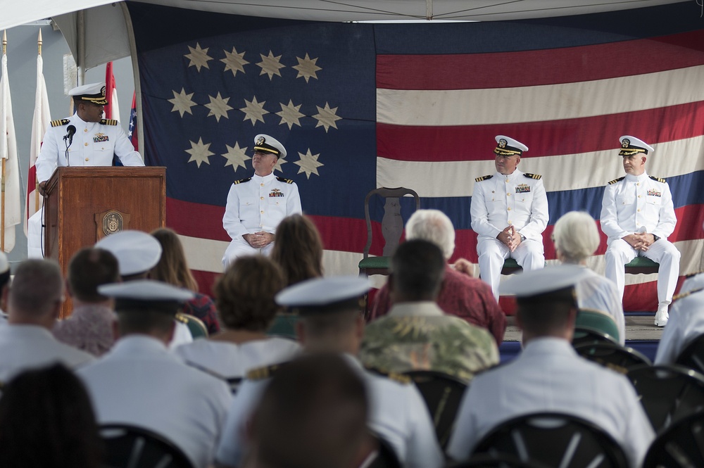 USS John Paul Jones change of command