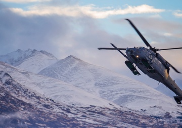 Alaska Air National Guard aircraft practice takeoff and landing techniques