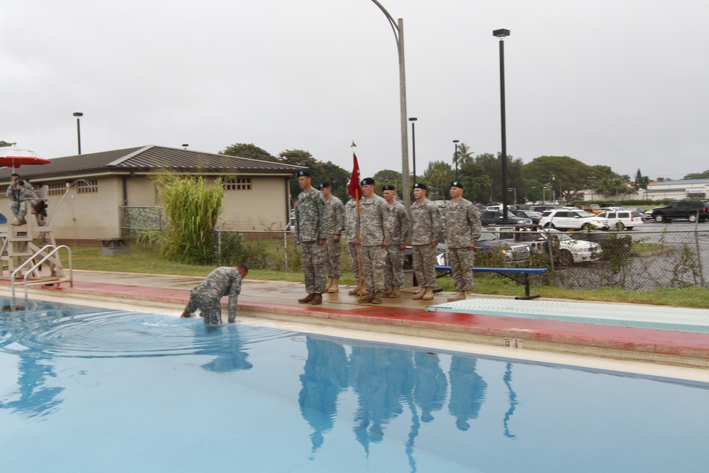 Pacific's only Army dive unit conducts underwater change of command