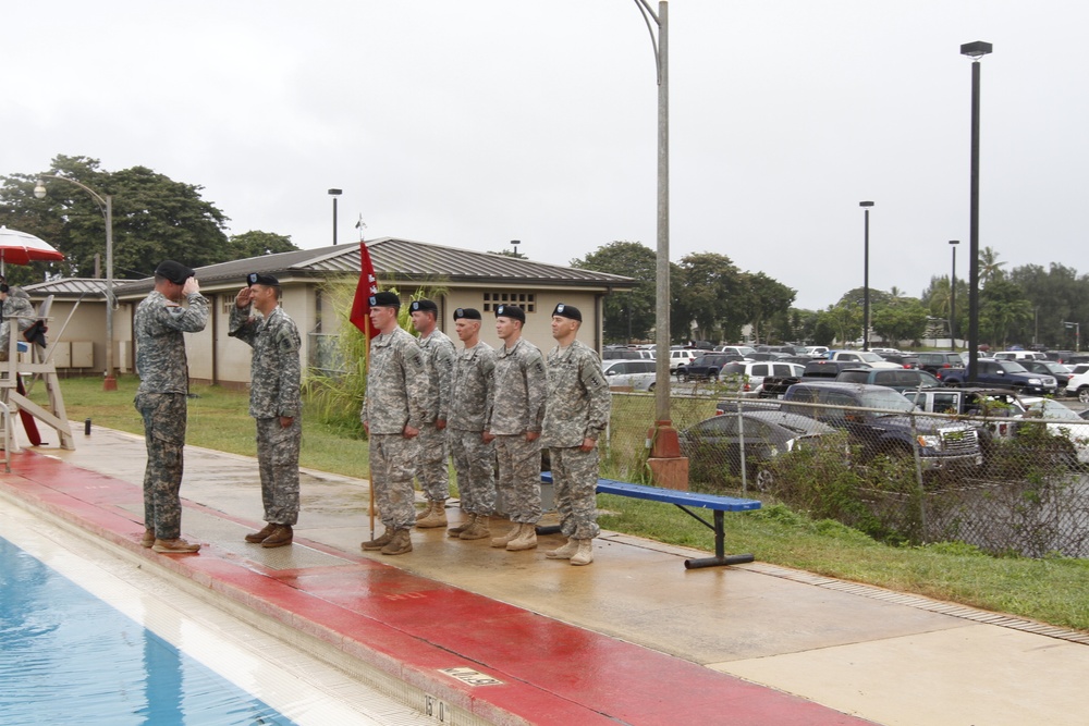 Pacific's only Army dive unit conducts underwater change of command