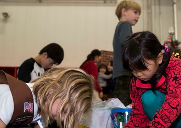 ARFF hosts Tsuta Children’s Home aboard station