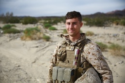 1st Tank Battalion Marine keeps values on track