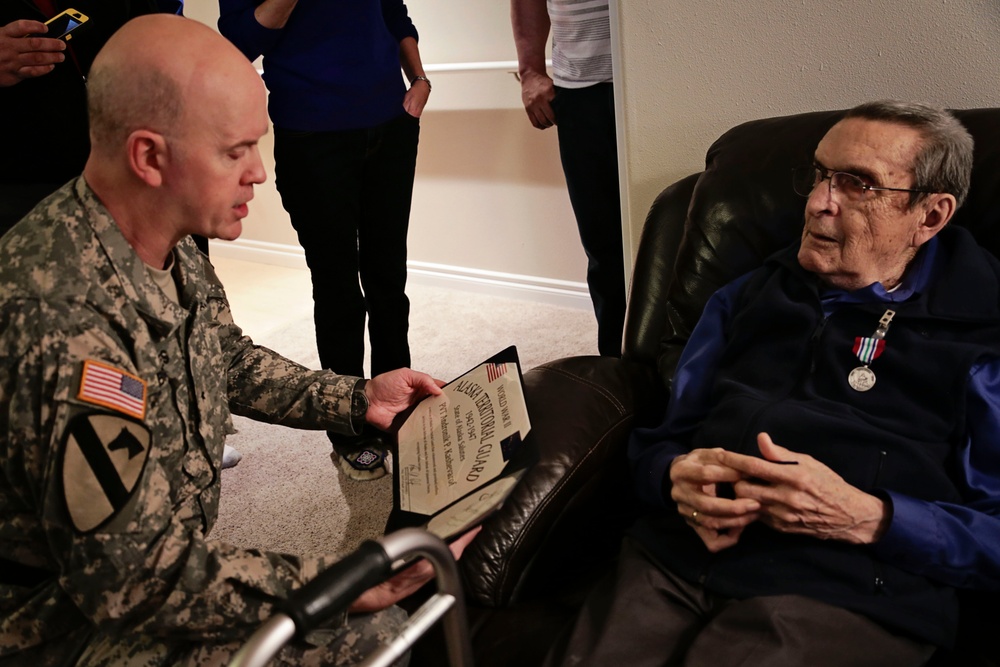 National Guard, Veterans Affairs recognize WWII veteran