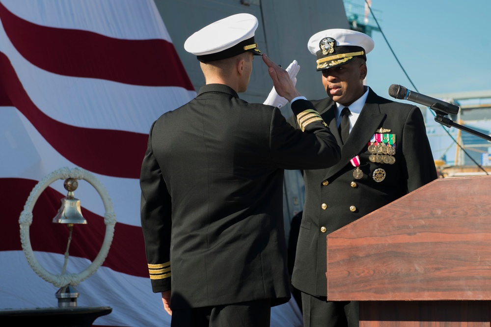 USS McCampbell change of command
