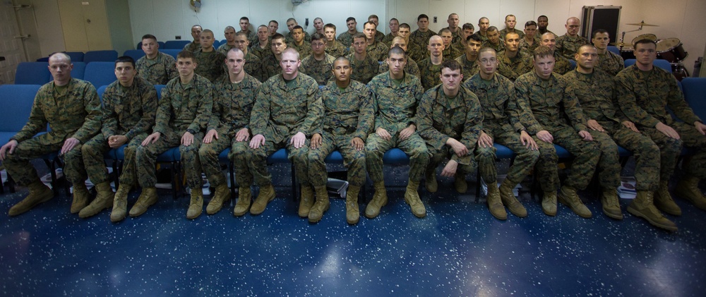 BLT 3/6 Holds First LCpl. Seminar At Sea