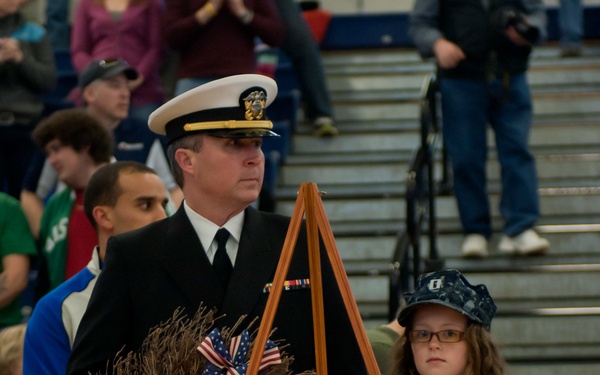 Maine Red Claws show appreciation