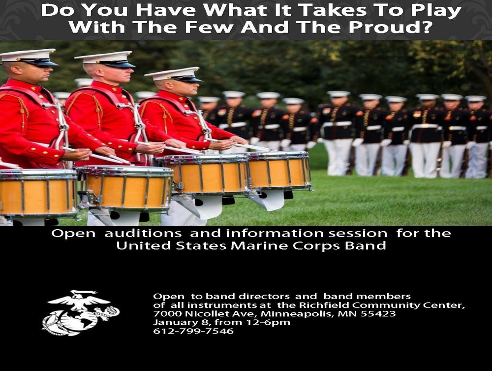 Marine Corps Band holding open auditions/information session