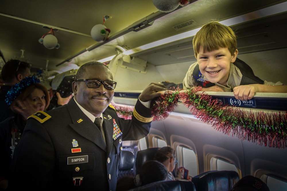 36th Infantry Division families board Snowball Express