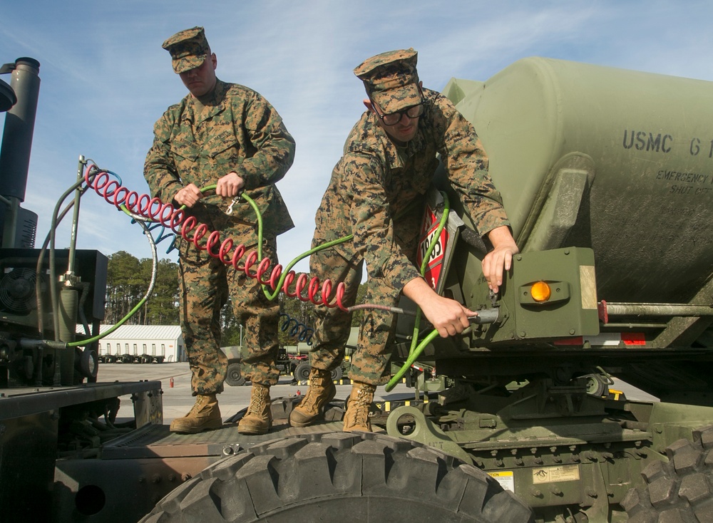 Motor transport Marines train to become semi refueler operators
