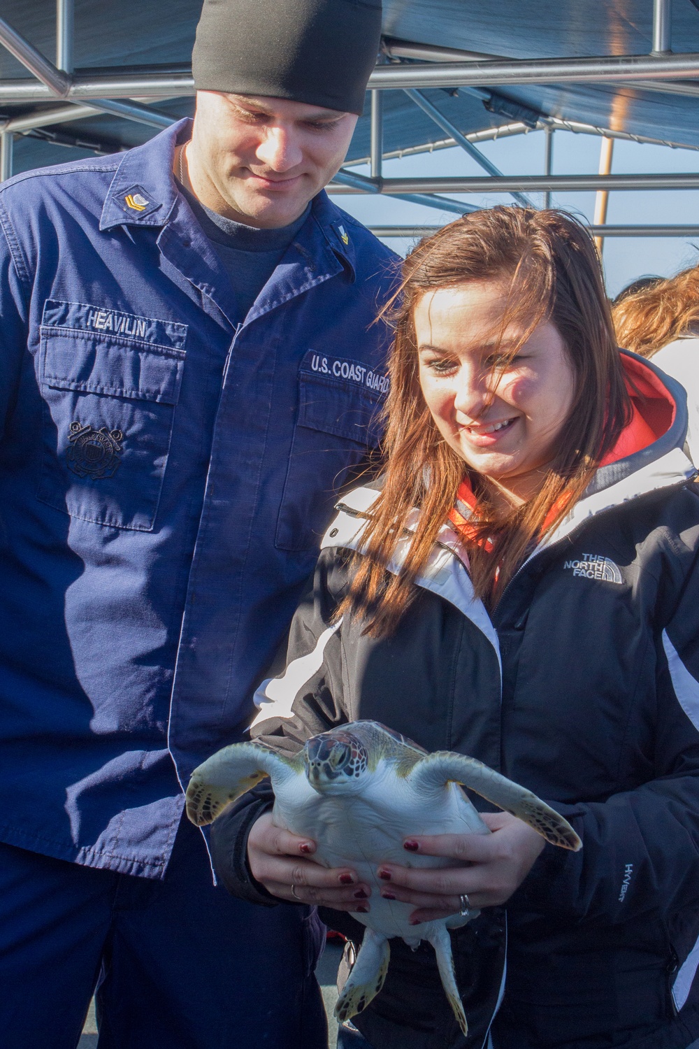 Coast Guard assists sea turtle release