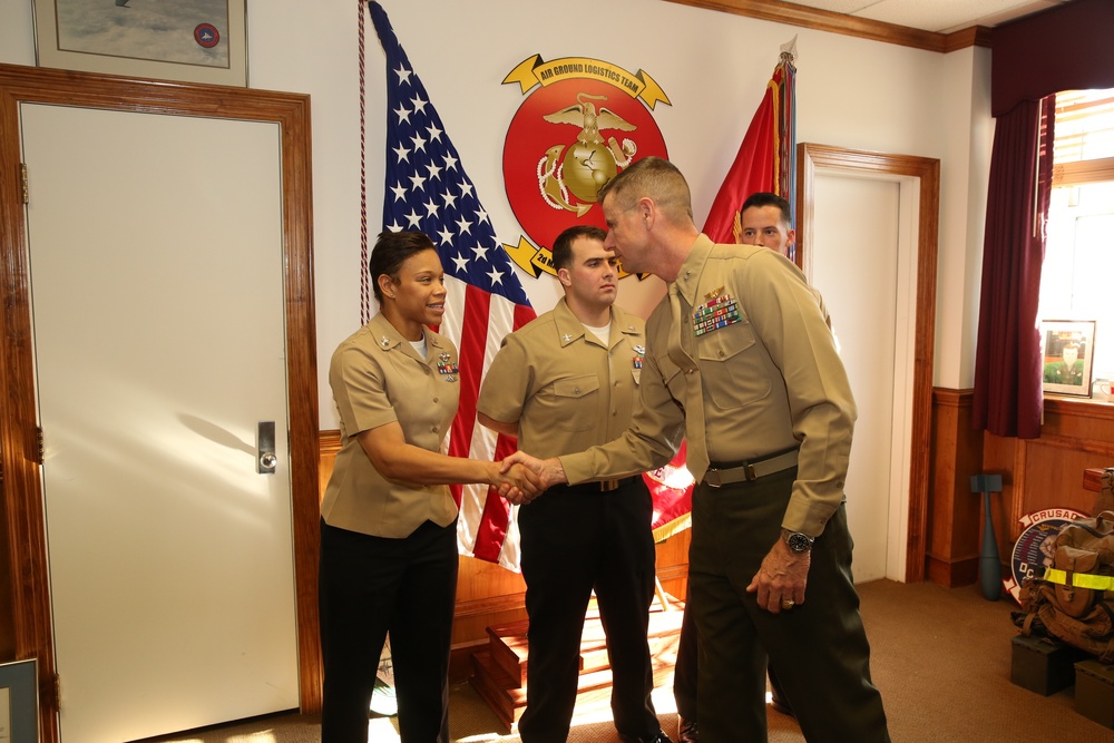 II MEF CG congratulates sailors for accomplishments