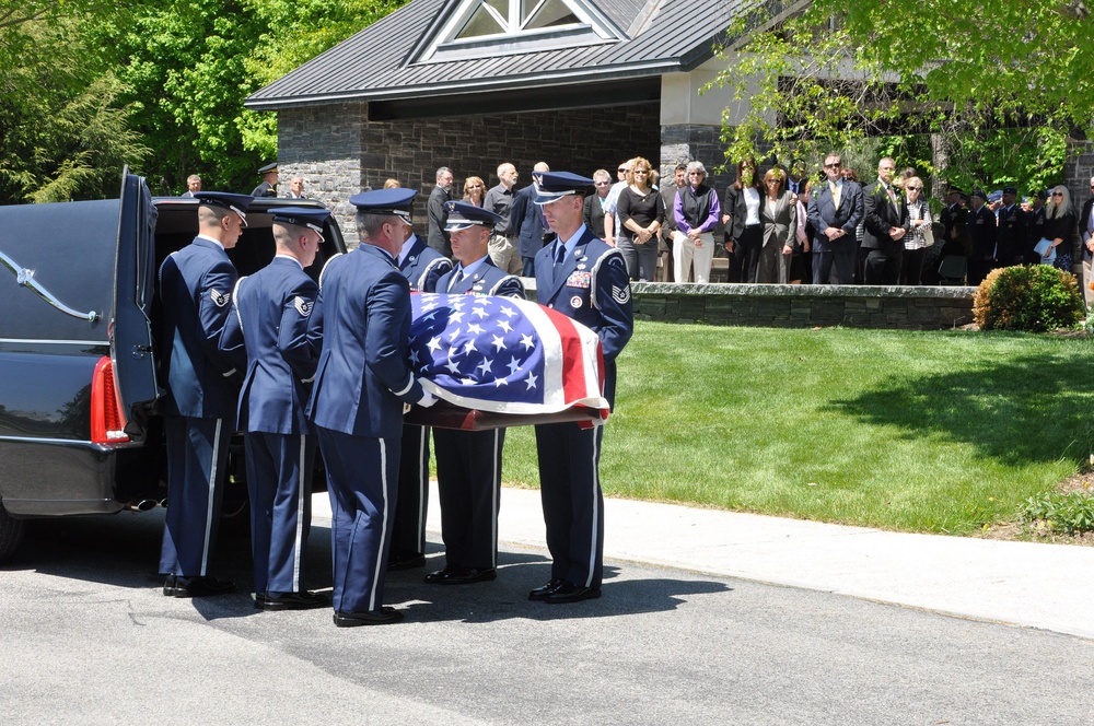 New York Air National Guard Honor Guard conducts funeral