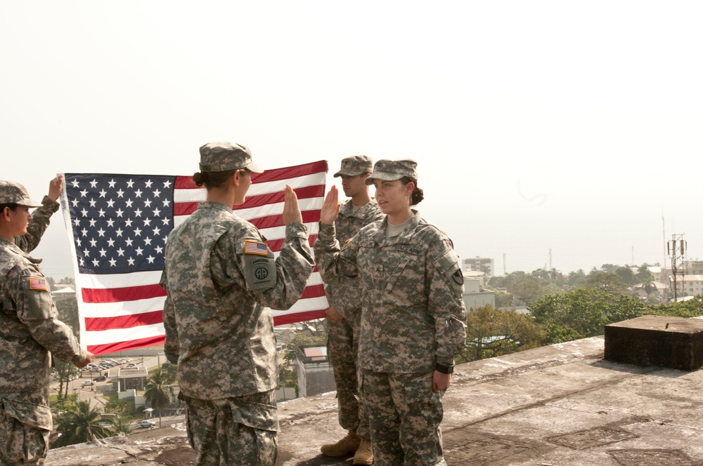 Re-enlistment on top of Monrovia