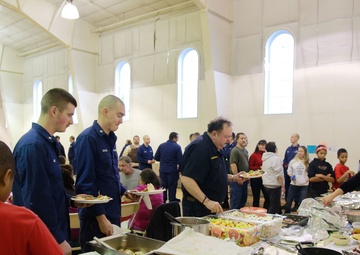 CGC Alex Haley crew shares holiday cheer with Akutan, Alaska