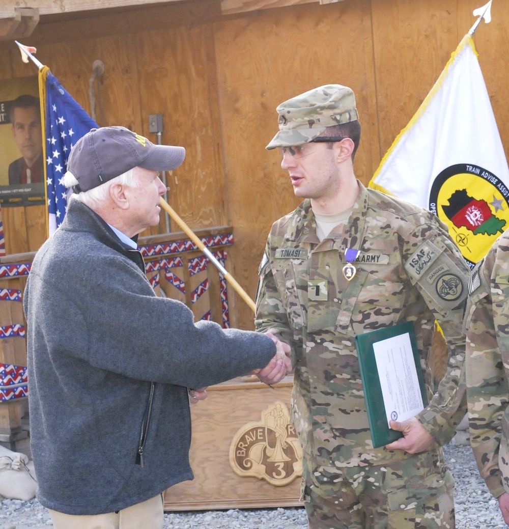 Lt. Tomasi earns a Purple Heart