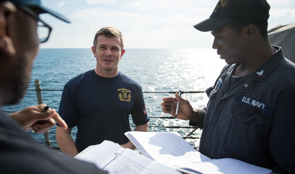 USS Mitscher steel beach picnic