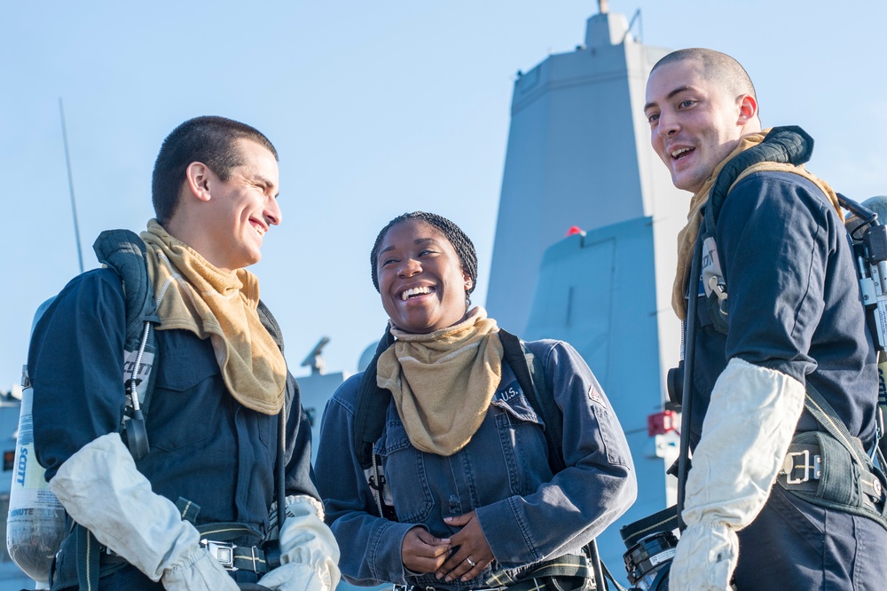 Naval operations aboard USS New York