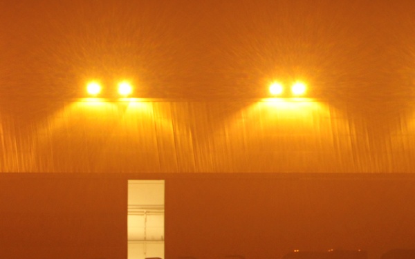 Cherry Point flight line at night