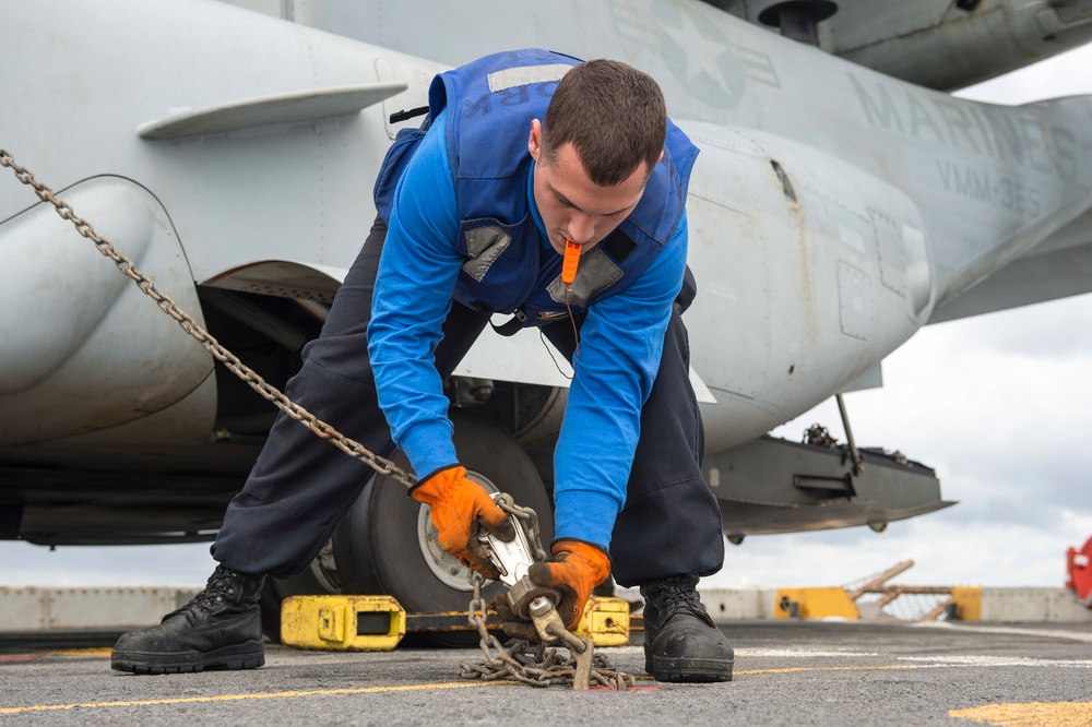 Naval operations aboard USS New York