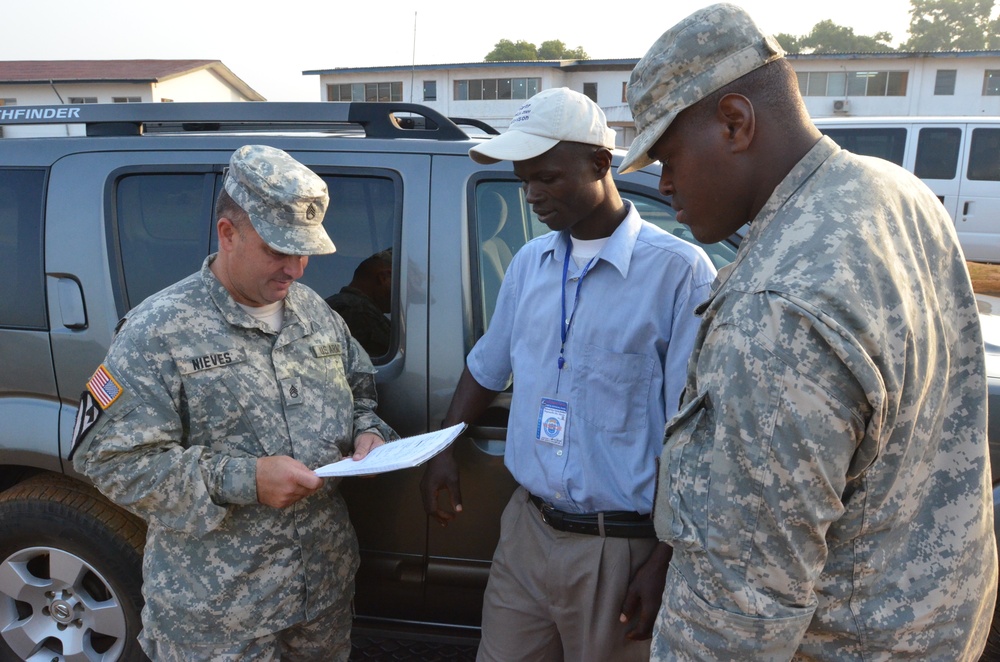 Movement NCO ensures soldiers reach destination in Liberia