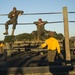 Marine recruits test strength, balance on Parris Island obstacle course
