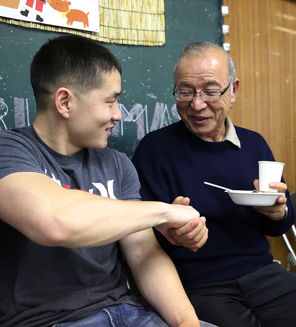 Marine’s donations bring American tradition to Japanese locals