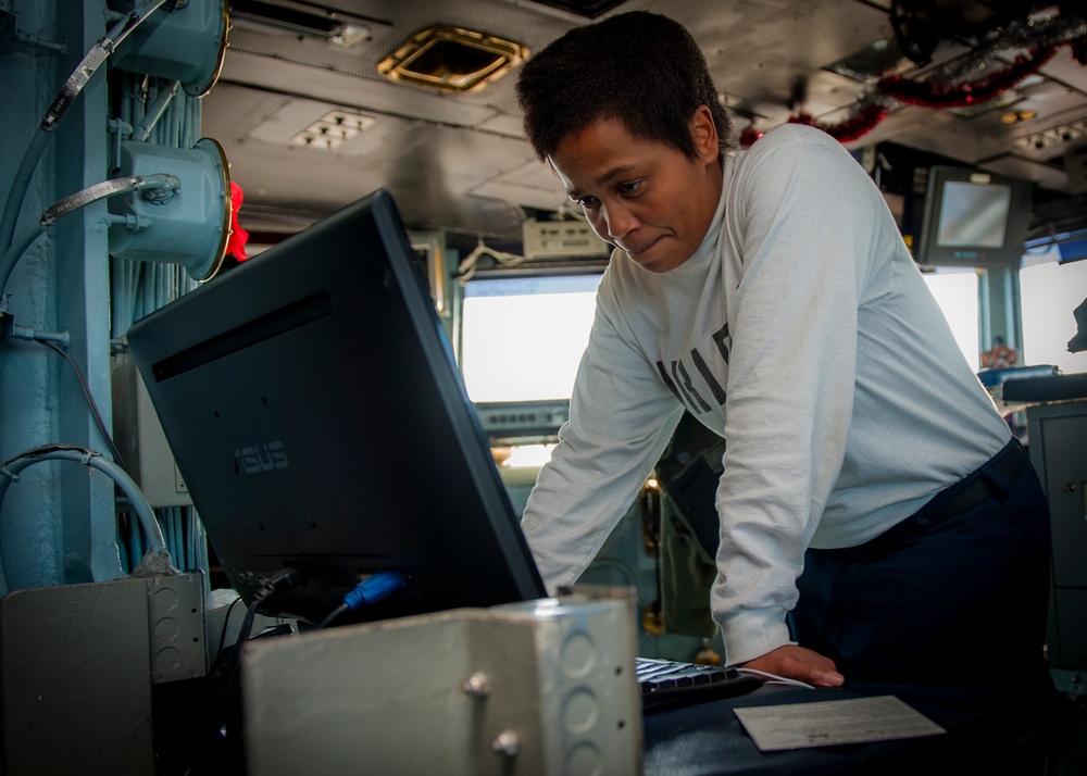 Primary flight control aboard USS Carl Vinson
