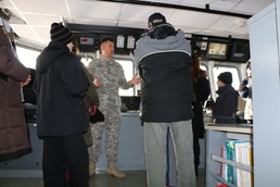 Demonstration on the bridge of the MG Anthony Wayne