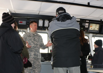 Demonstration on the bridge of the MG Anthony Wayne