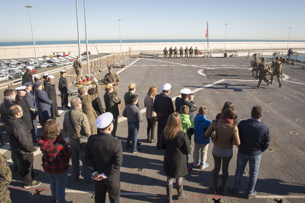 Spanish military, law enforcement officials visit USS Fort McHenry