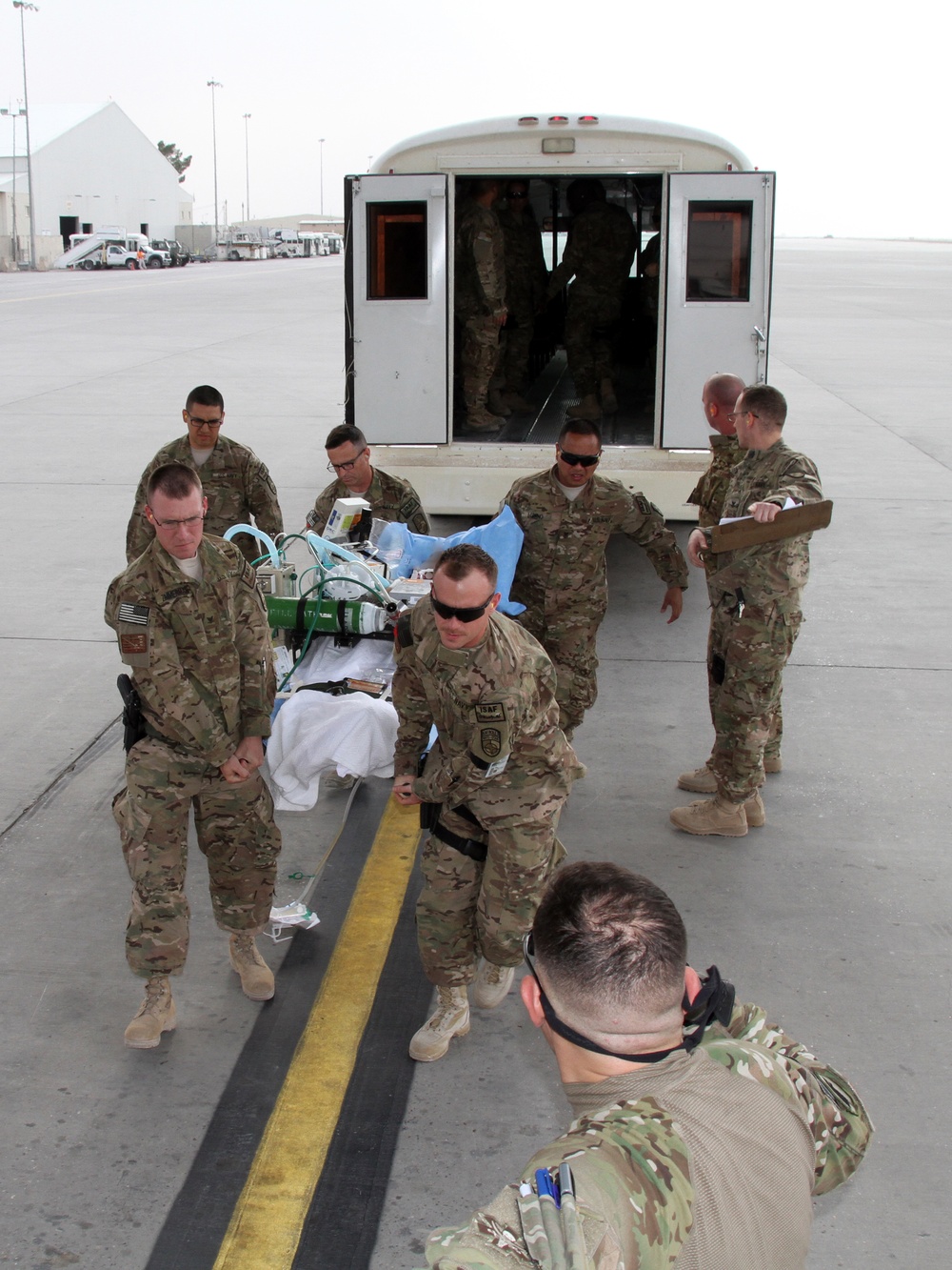 Patient evacuation from Afghanistan