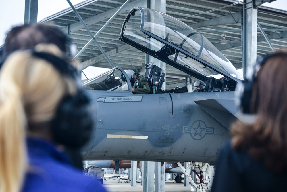 USAFA cadet visits 144th FW