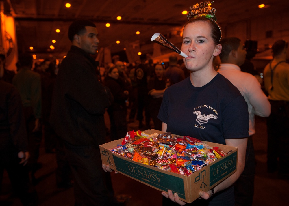 USS Carl Vinson New Year’s celebration