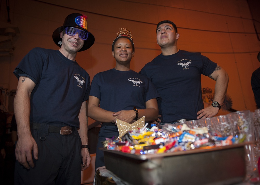 USS Carl Vinson New Year’s celebration